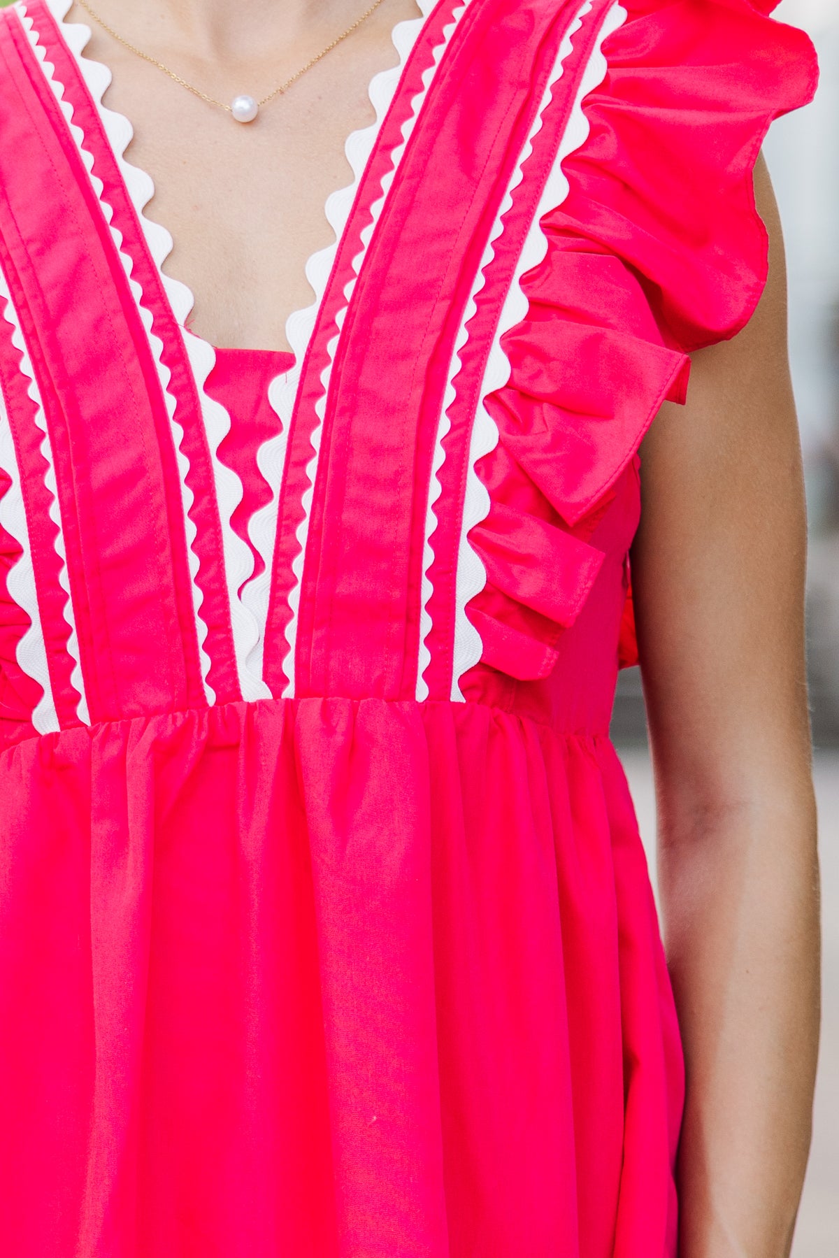Ready For The Day Red Ruffled Midi Dress – Shop the Mint