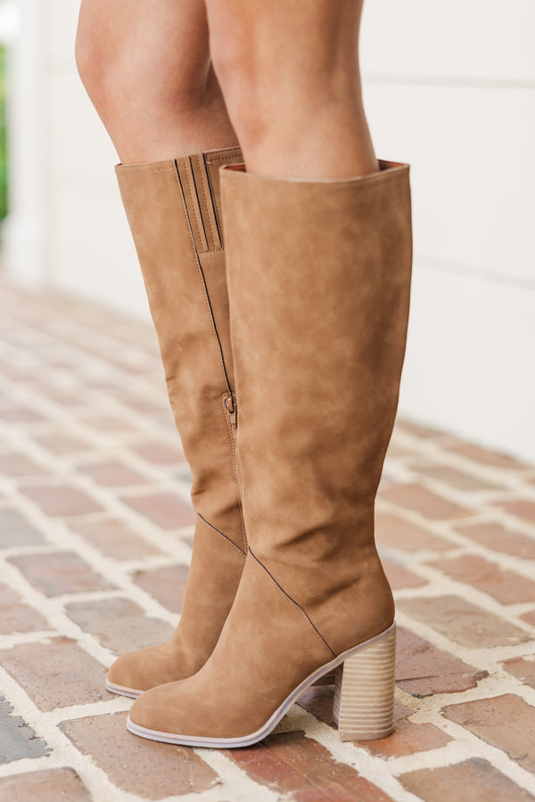 Get In Line Brown Boots, 9 - The Mint Julep Boutique Get In Line Brown Boots, 9 - The Mint Julep Boutique