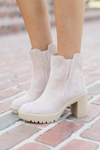 All About You Cream Heeled Booties