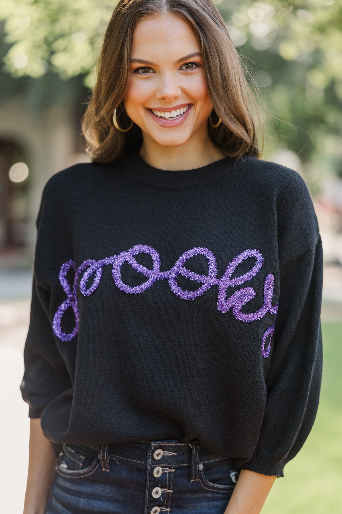 Let's Get Spooky Black Script Sweater – Shop the Mint Let's Get Spooky Black Script Sweater – Shop the Mint