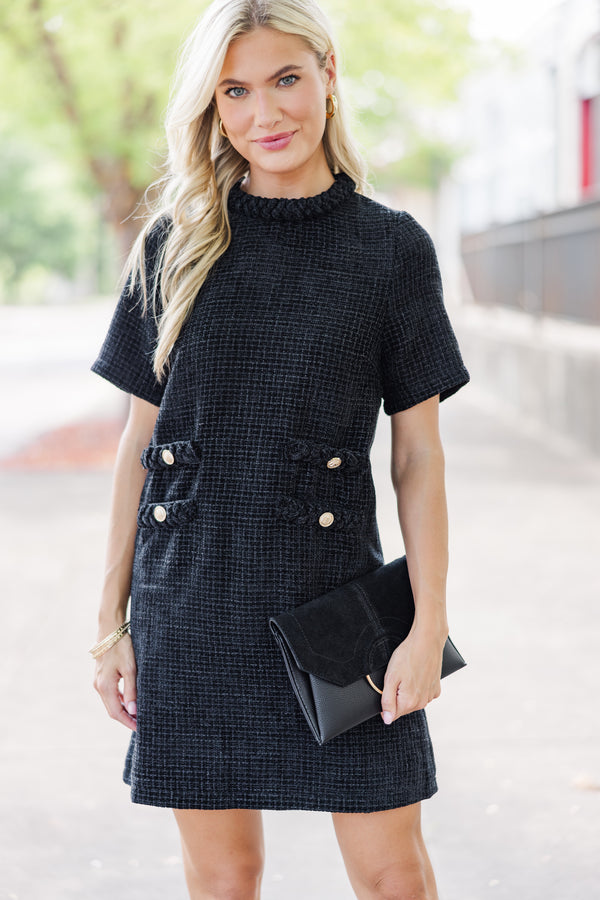 work wear dresses, luxe dresses, tweed dresses