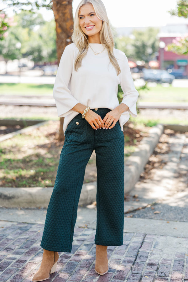 Just A Feeling Cream Mock Neck Sweater