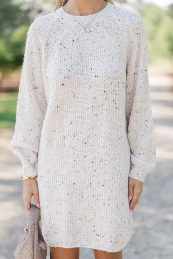 ivory sweater dress Great for any cup size English Factory - Lurex Argyle