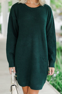 Feeling Your Best Emerald Green Sweater Dress