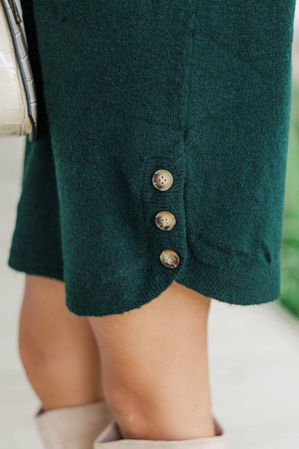 Feeling Your Best Emerald Green Sweater Dress