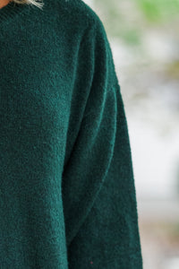 Feeling Your Best Emerald Green Sweater Dress