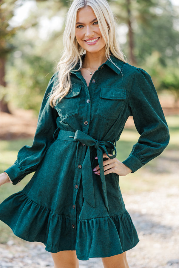 Hold My Hand Emerald Green Corduroy Dress Shop the Mint Hold My Hand Emerald Green Corduroy Dress Shop the Mint