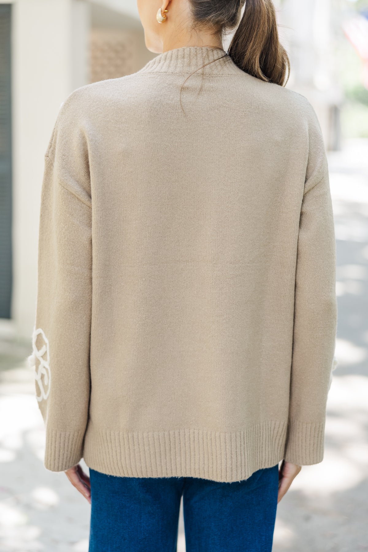 Taupe Cozy Days Sweater ENTRO
