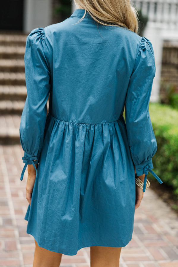 There's Always Hope Teal Blue Dress