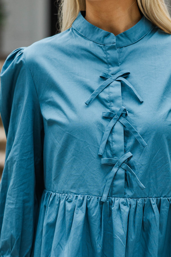 There's Always Hope Teal Blue Dress