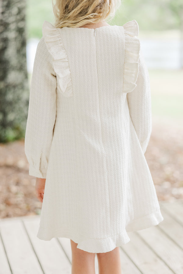 Girls: It's All You Cream White Tweed Dress Shop the Mint Girls: It's All You Cream White Tweed Dress Shop the Mint