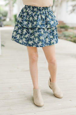 Natalie Skort - Sconset Floral Stripe