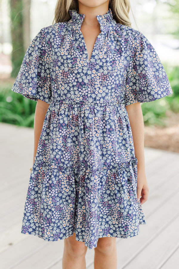 short sleeve jade set | purple ditsy | bamboo