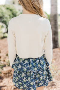 Girls: Feeling Just Fine White Cardigan