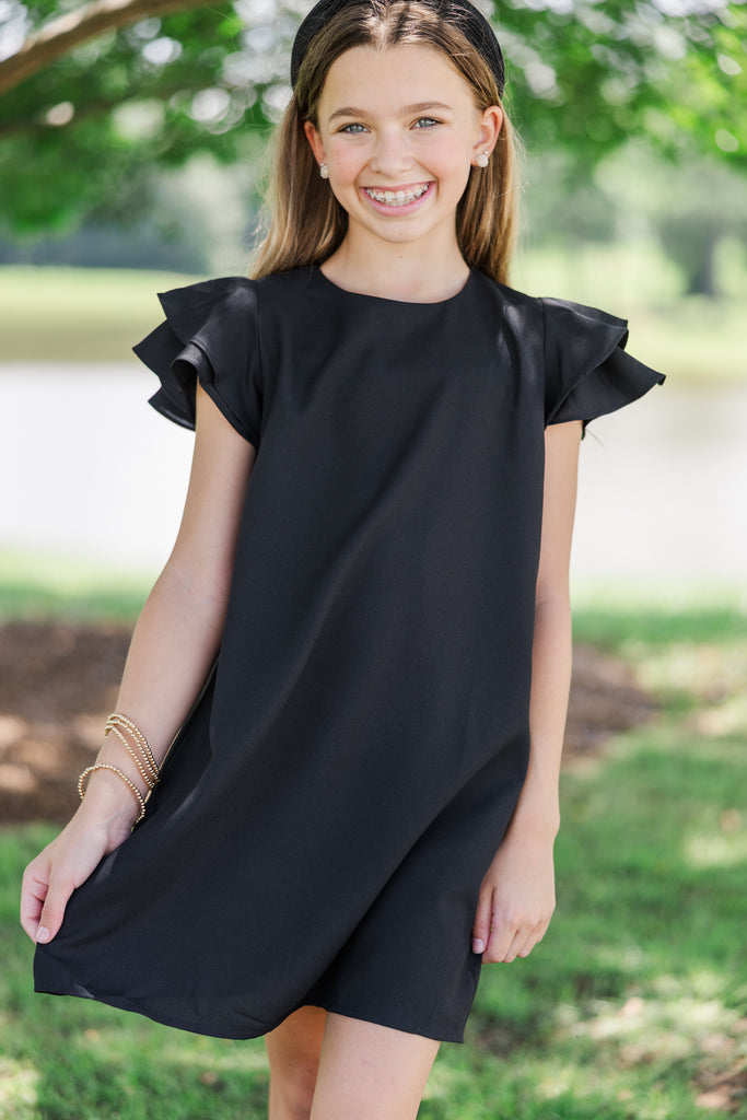 black dress girl Girls: Beauty Bound Ruffled Sleeve – Shop the Mint labordaysale-15 Maroon Dress Burgundy And voluminous layers of dreamy Color:Custom Color(Special instructions for seller）