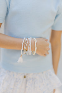 Girls: The Brittany White Bracelet
