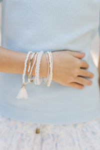Girls: The Brittany White Bracelet