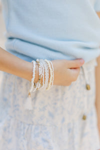 Girls: The Brittany White Bracelet