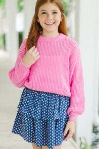 Girls: Just So Sweet Pink Sweater