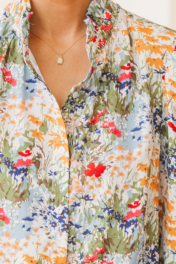 floral blouses, floral button downs, fall blouses