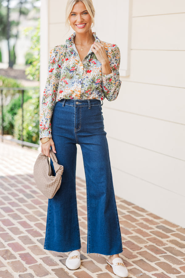 floral blouses, floral button downs, fall blouses