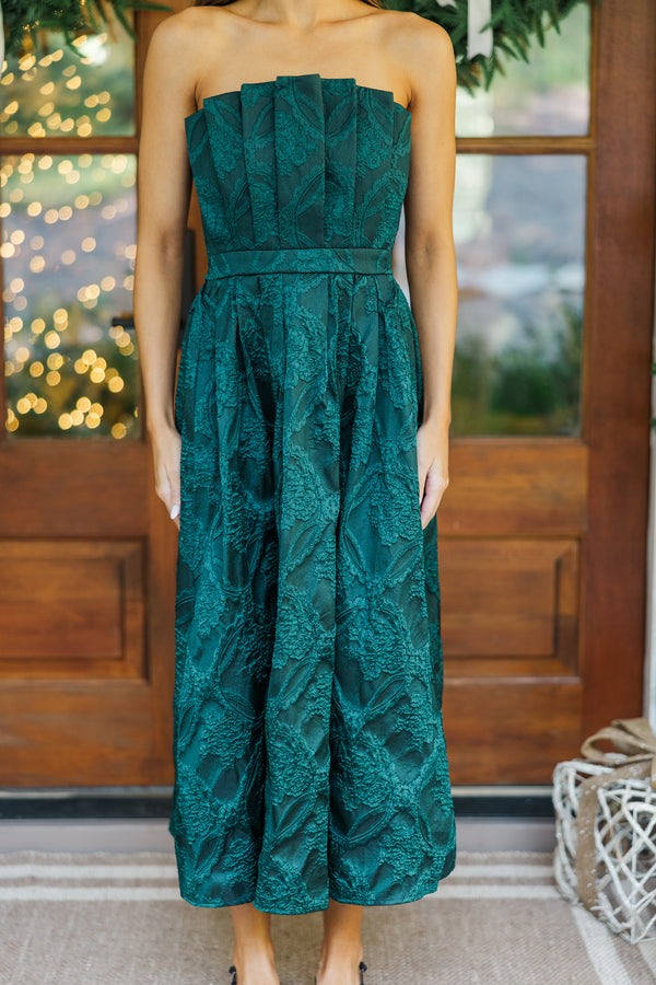 It Was All A Dream Hunter Green Strapless Dress Shop the Mint It Was All A Dream Hunter Green Strapless Dress Shop the Mint