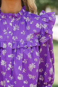 Pinch: Found Me Purple Floral Blouse