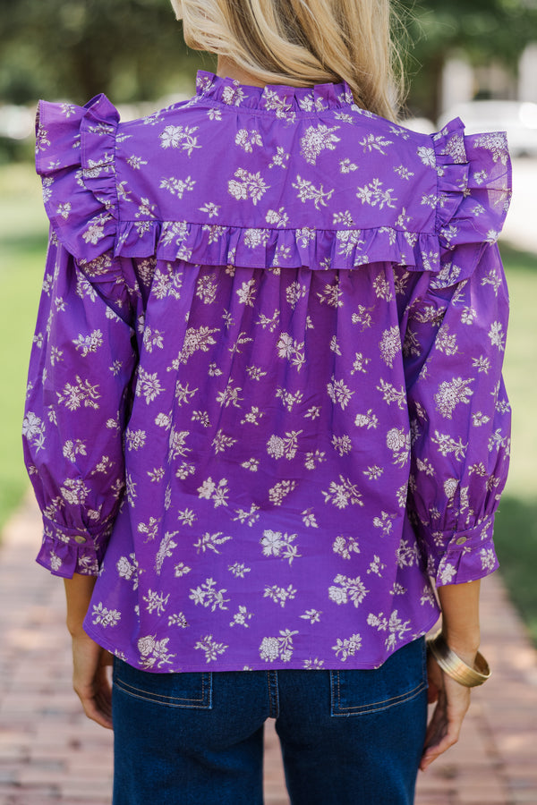 Pinch: Found Me Purple Floral Blouse