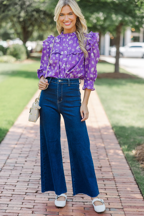 Pinch: Found Me Purple Floral Blouse