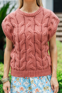 What You Need To Know Rust Cable Knit Sweater – Shop the Mint