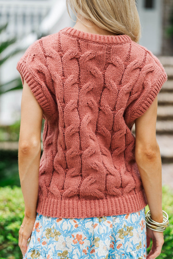 What You Need To Know Rust Cable Knit Sweater