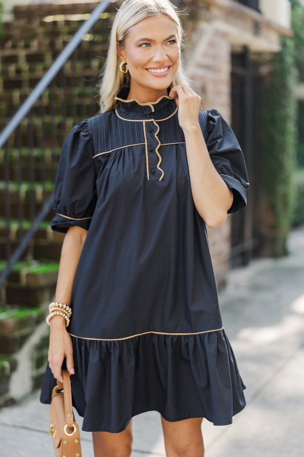 Smile On Your Face Black Drop Waist Dress Shop the Mint Smile On Your Face Black Drop Waist Dress Shop the Mint