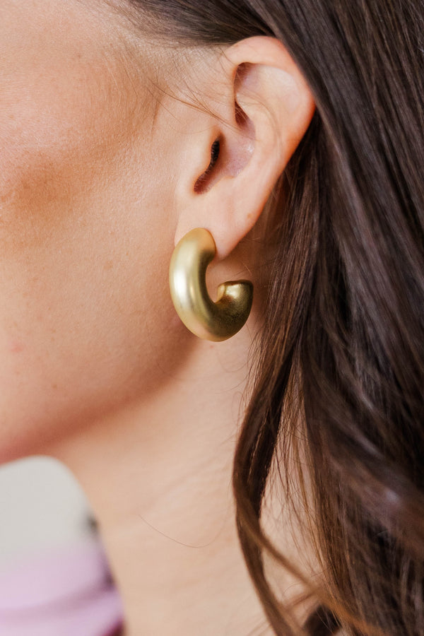 Always And Forever Gold Hoops