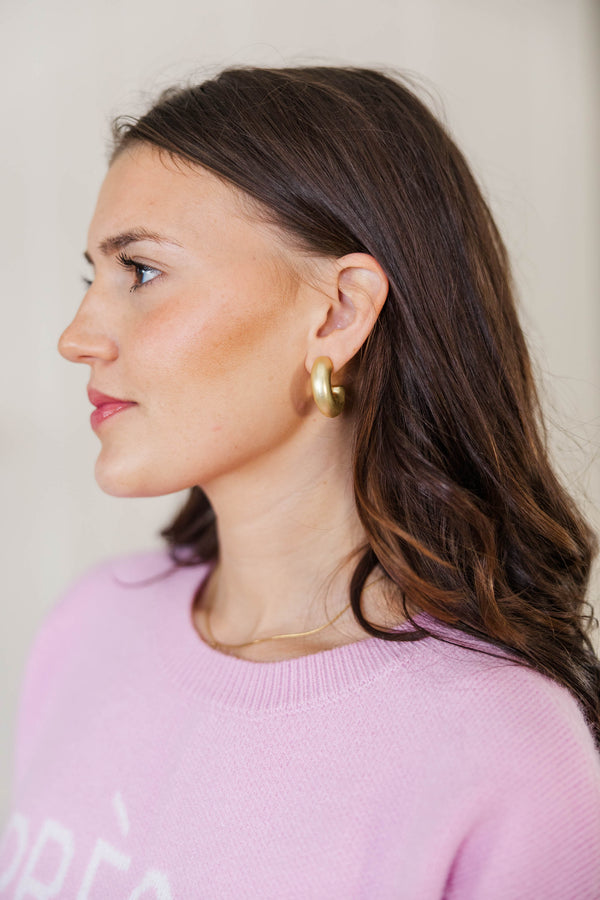 Always And Forever Gold Hoops