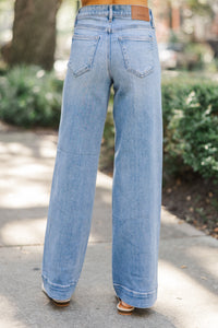 Hidden Jeans: Up Next Medium Wash Wide Leg Jeans