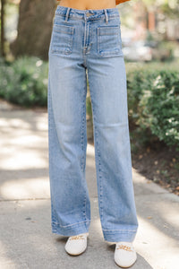 Hidden Jeans: Up Next Medium Wash Wide Leg Jeans