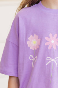 Girls: In Full Bloom Lavender Purple Graphic Tee