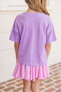 Girls: In Full Bloom Lavender Purple Graphic Tee