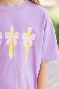 Girls: Back To It Lavender Purple Graphic Tee