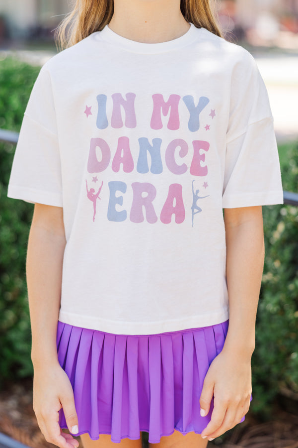 Girls: In My Dance Era White Graphic Tee