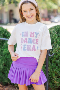 Girls: In My Dance Era White Graphic Tee