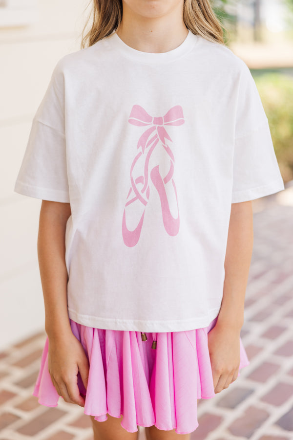 Girls: Poised In Pointe White Graphic Tee