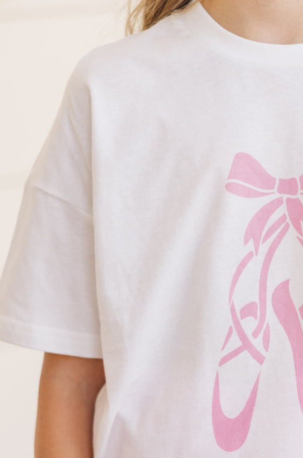 Girls: Poised In Pointe White Graphic Tee