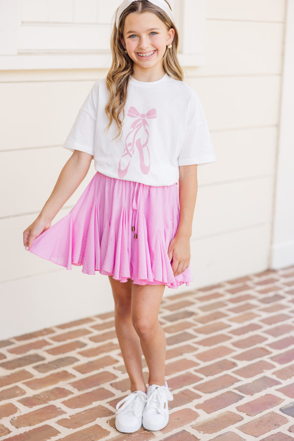 Girls: Poised In Pointe White Graphic Tee