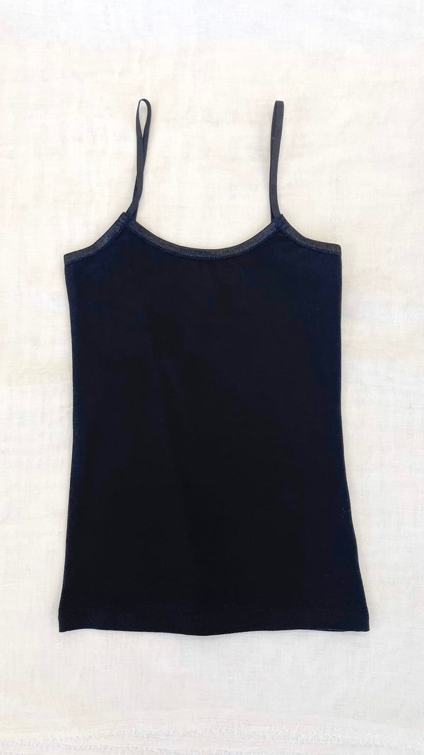 Girls: Basic Black Layering Cami