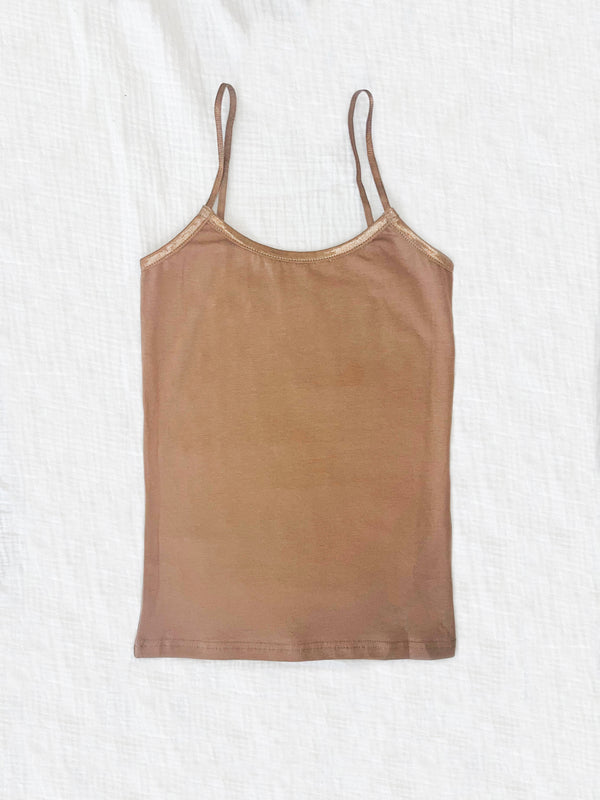 Girls: Basic Brown Layering Cami