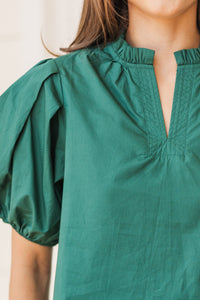 Pinch: All On Me Emerald Green Blouse