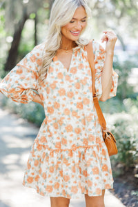 Live To The Fullest Persimmon Orange Floral Dress