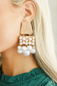 Tell It All Pearl Drop Earrings