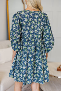 NURSING COLLECTION: It's All True Navy Floral Dress